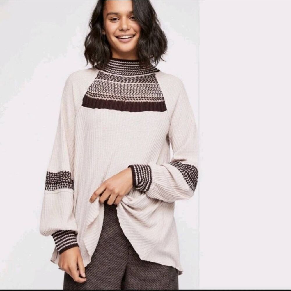 Free People Snow Day Thermal Tunic Top